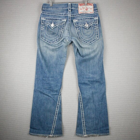 True Religion Joey Super T Boot Cut Flare Baggy Y2K 30 - Picture 1 of 9